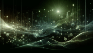 Abstract light flare with digital network, symbolizing Microsoft cloud technology advancements related to Microsoft 365 Updates