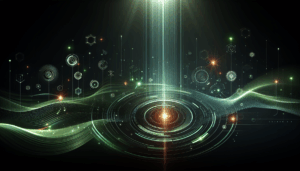 Abstract light flare with digital network, symbolizing Microsoft cloud technology advancements related to Mobile and Remote Access