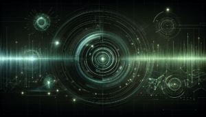 Abstract light flare with digital network, symbolizing Microsoft cloud technology advancements related to Security and Compliance Lists
